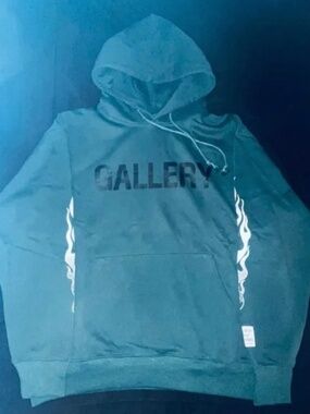 Men’s Large Gallery Dept Green Hoodie Sweatshirt